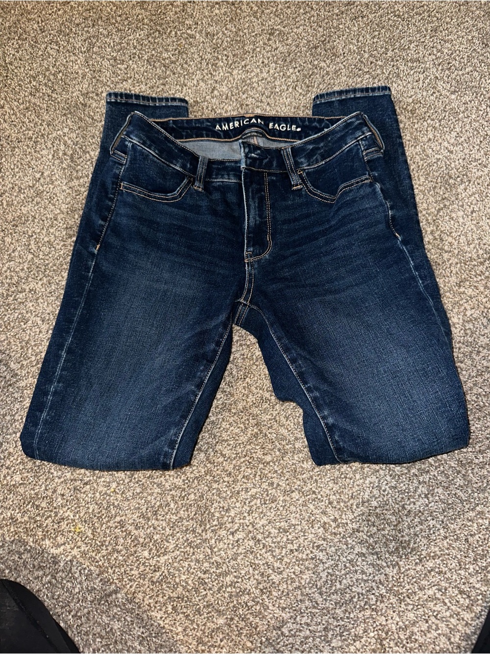 American Eagle Outfitters Men’s Dark Indigo Slim Straight Jeans
